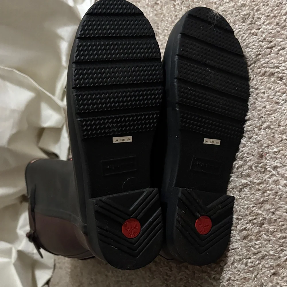 Hunter Black Tall Rain Boots